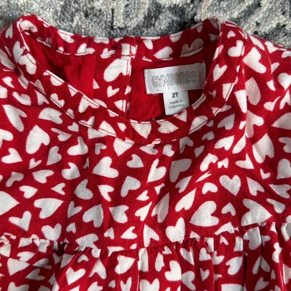 Gymboree Toddler Girl Hearts Dress - Picture 2 of 4
